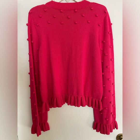 NWT S’EDGE Mable Boutique Lipstick Pink long sleeve pullover Sweater in Medium - Picture 4 of 6